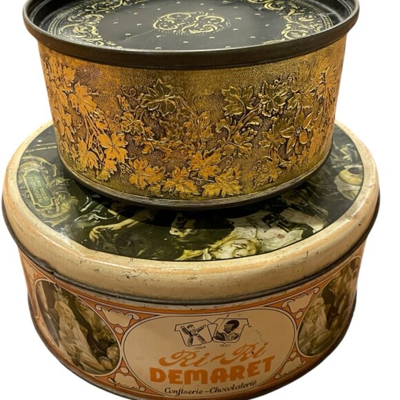 Set of two vintage tins Guildcraft and Demaret - Picture 1 of 16